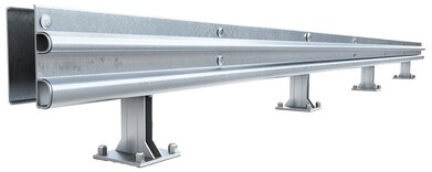 W-beam road guardrail Kenya