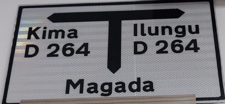 Direction information road signs for Kenyan highways and roads
