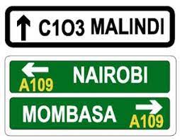Road signs Kenya