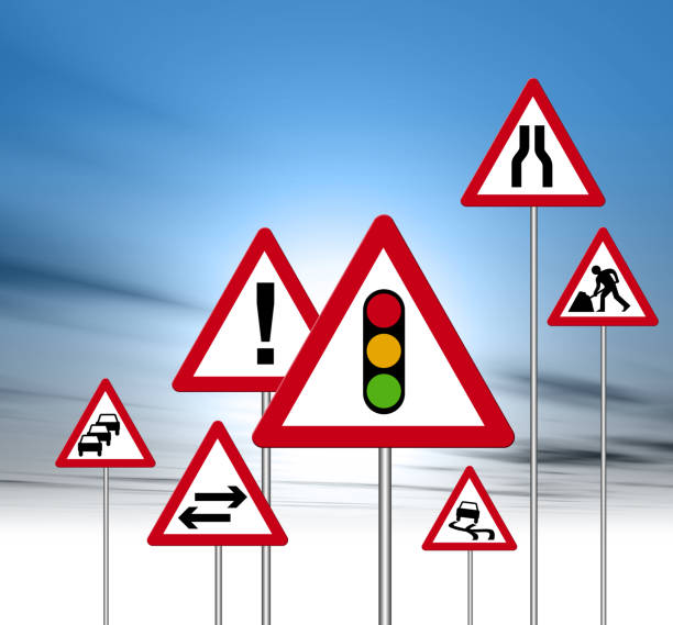 Reflective road warning signs for pedestrian crossings and construction zones Kenya